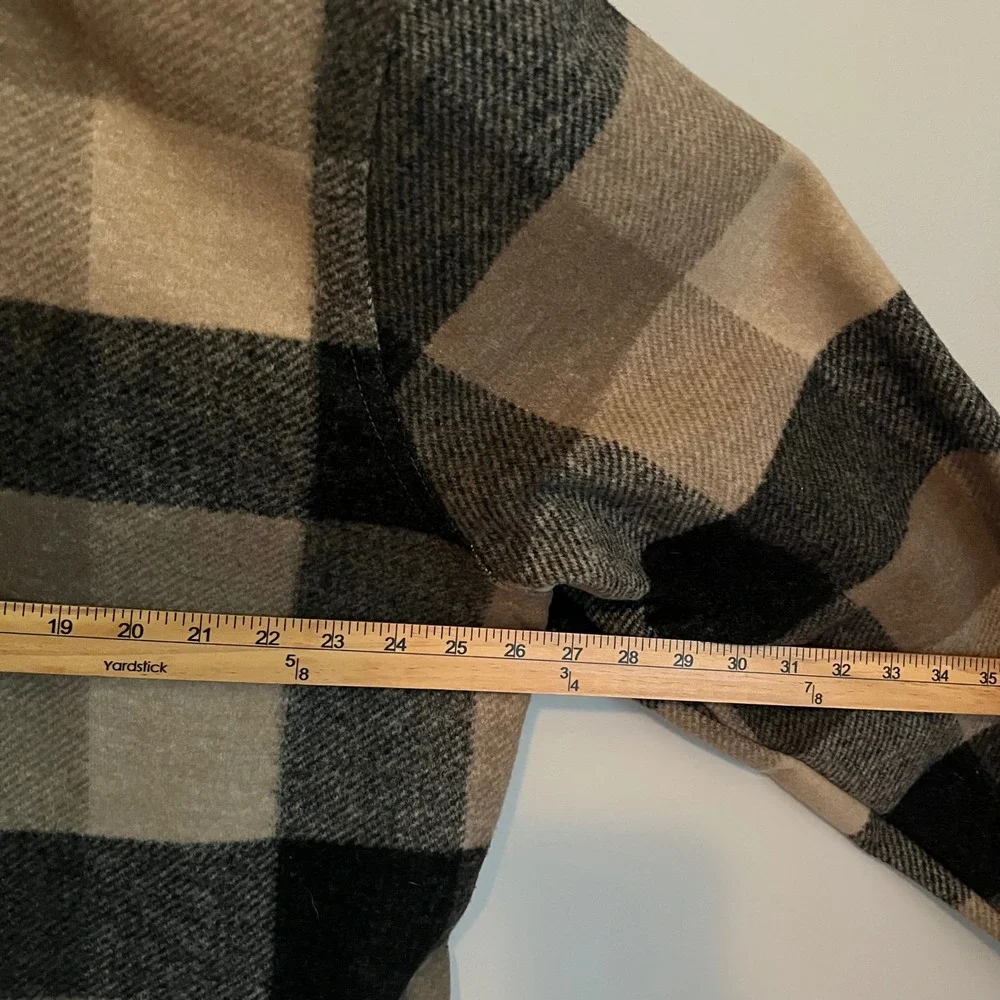 Banana Republic Men Heritage XL Buffalo Plaid Shirt Jacket Lined Shacket